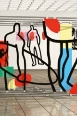 "beyond the grasp" Aluminium, Plexiglas 220cm x 320cm x 165cm