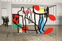 "beyond the grasp" Aluminium, Plexiglas 220cm x 320cm x 165cm