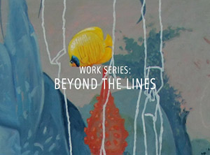 Der Künstler Viktor Cleve. Die Werkserie: "Beyond the lines"